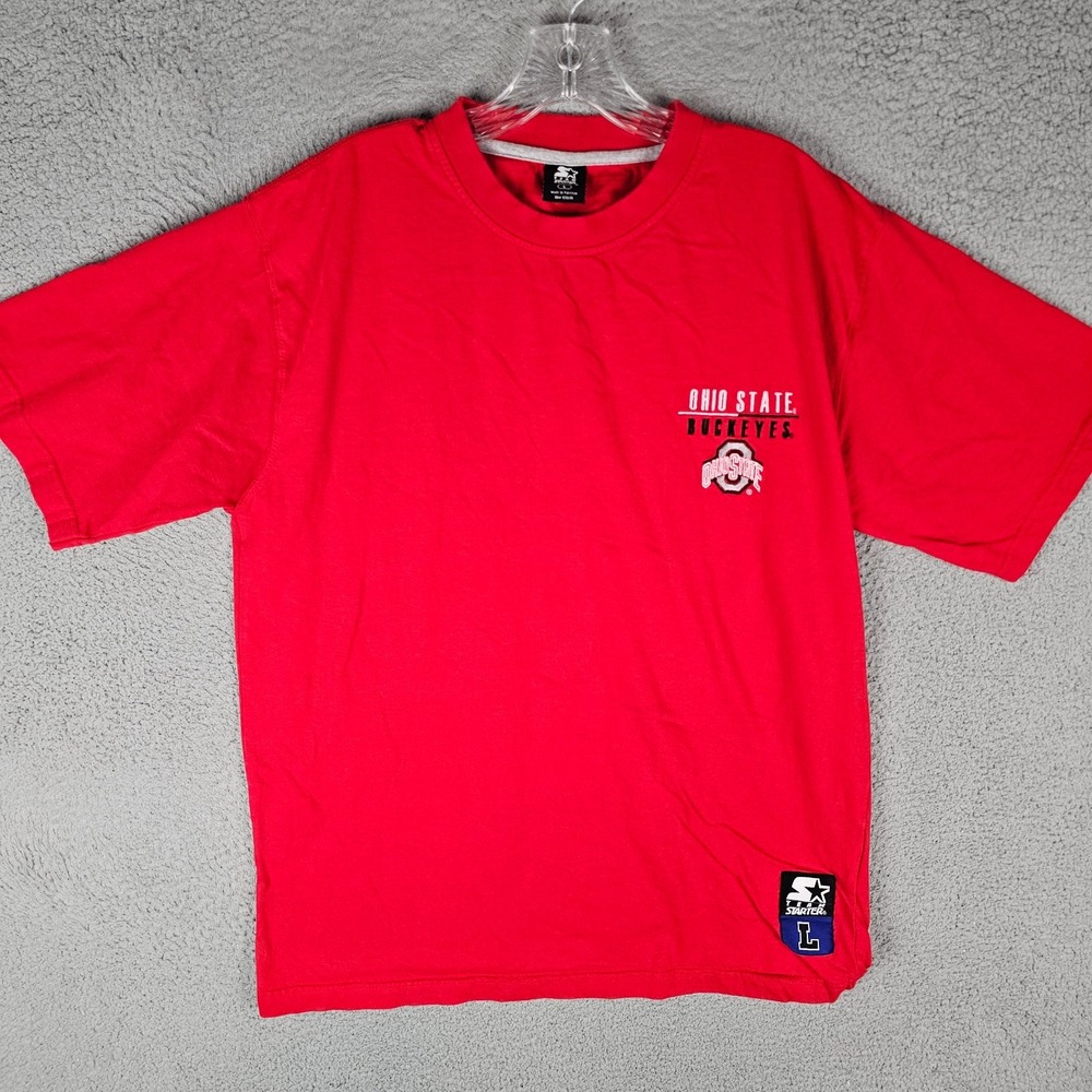 Ohio State Buckeyes T-Shirt Men's Large Vintage Starter Team Sports Crew Neck